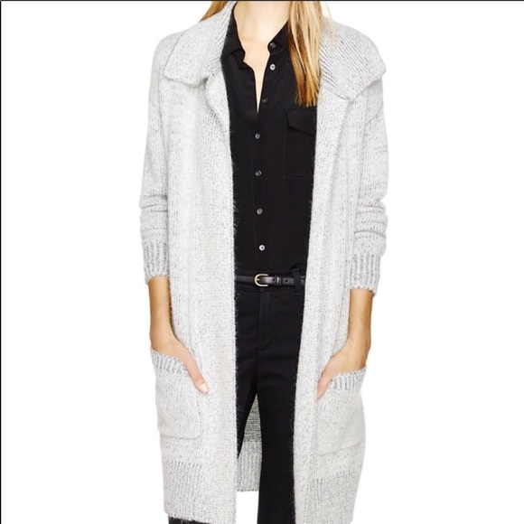 ~SOLD 📦 Babaton Grey Cardigan with Belt - Picture 4 of 6